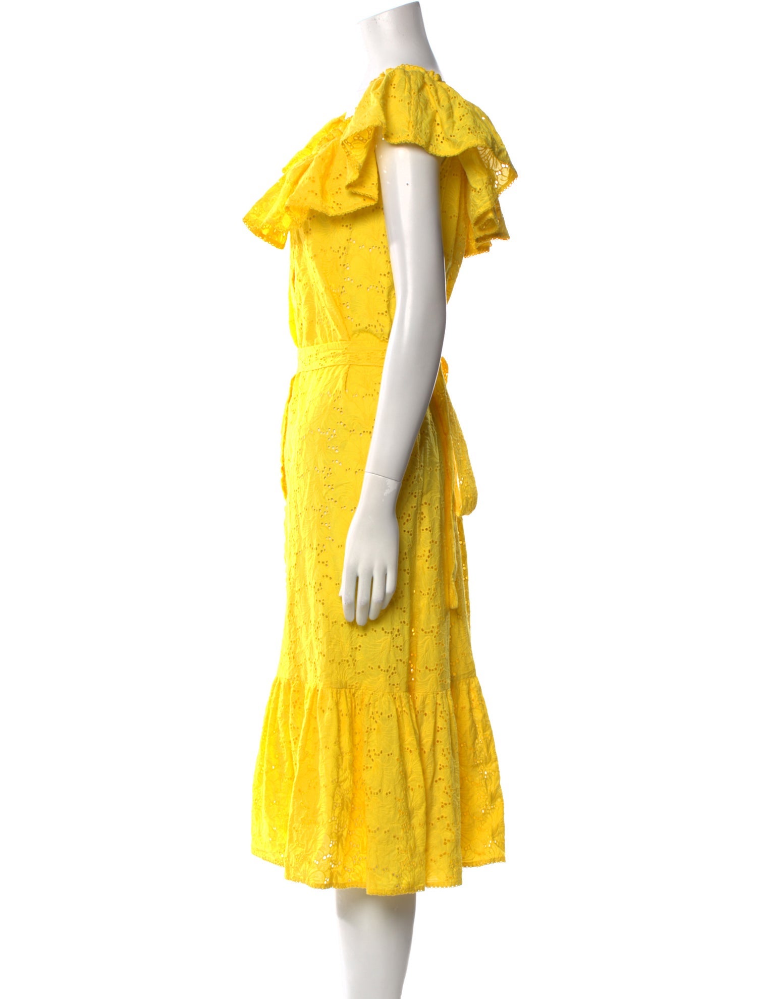 Lisa Marie Fernandez Scoop Neck Midi Length Dress